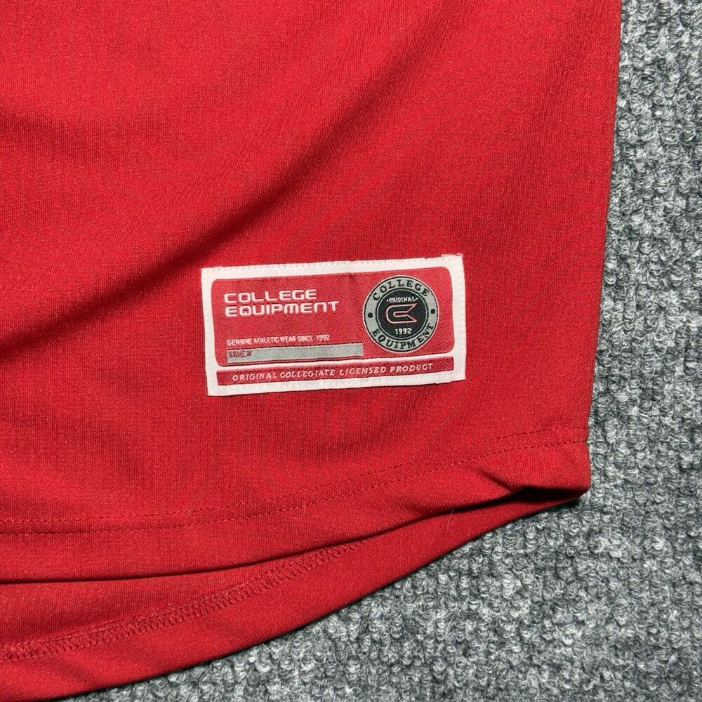 VTG University Of Utah Utes Baseball Jersey Red & White Embroidered Size Large - Picture 5 of 6